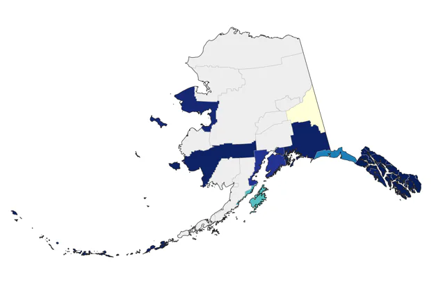 Western Warbling Vireo county map