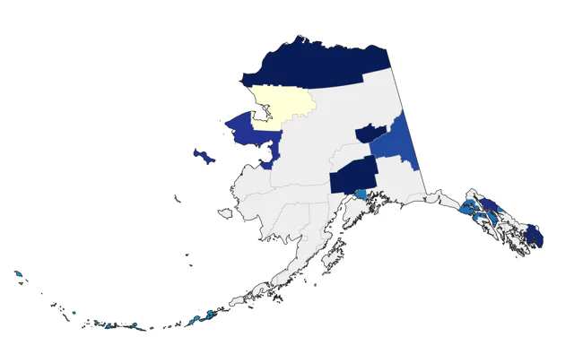 White-rumped Sandpiper county map
