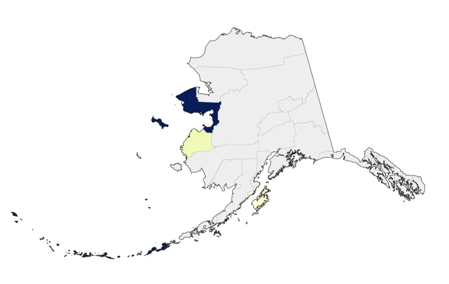 White-tailed Eagle county map