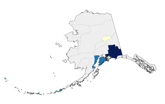White-winged Tern county map