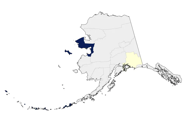 Yellow-browed Warbler county map