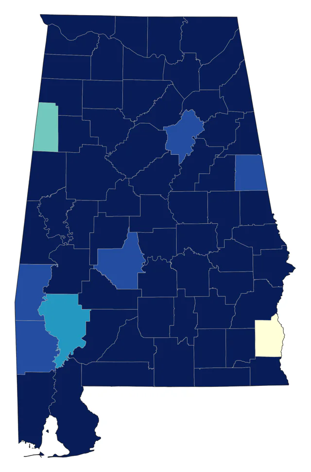 Barred Owl county map