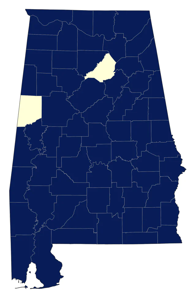Belted Kingfisher county map