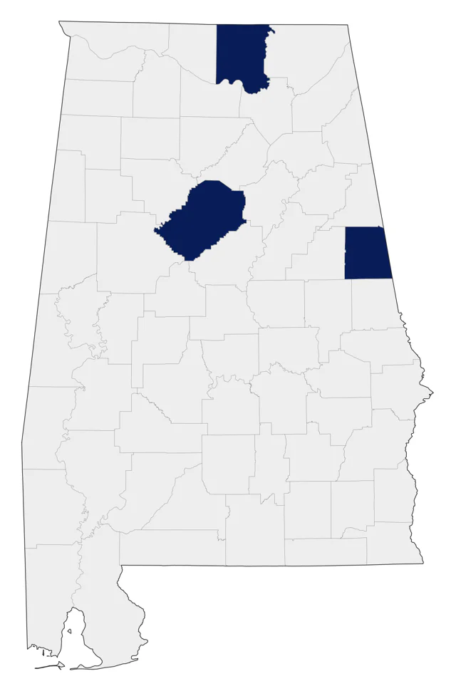 Black-capped Petrel county map