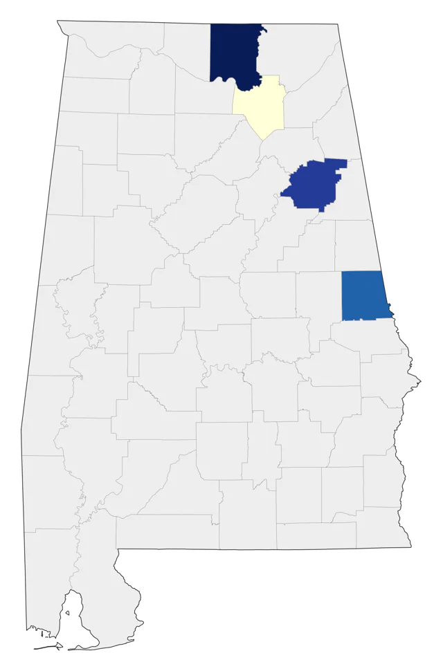 Black Swan county map