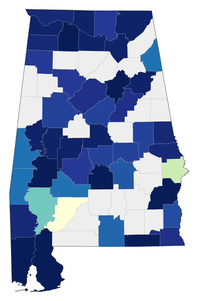 Black Tern county map