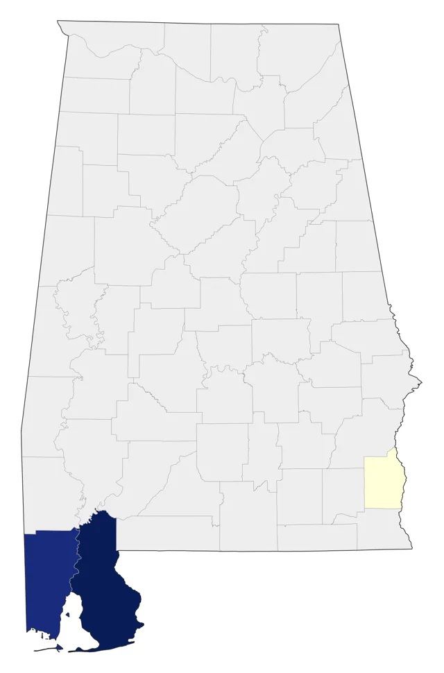 Bridled Tern county map
