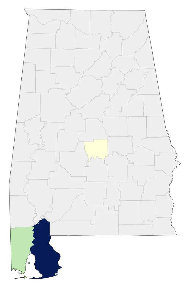 Buff-bellied Hummingbird county map