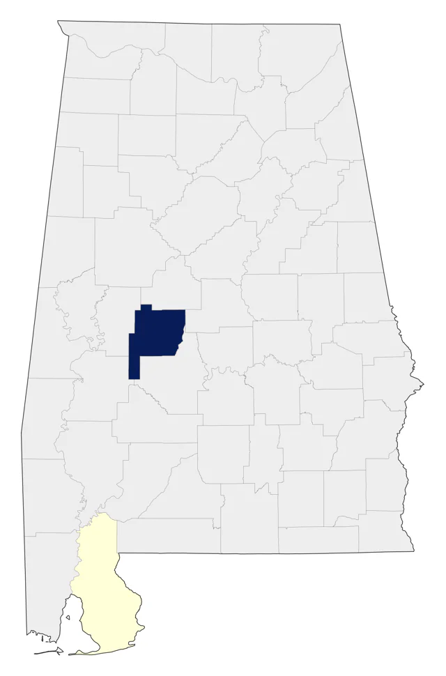 Cassin's Kingbird county map