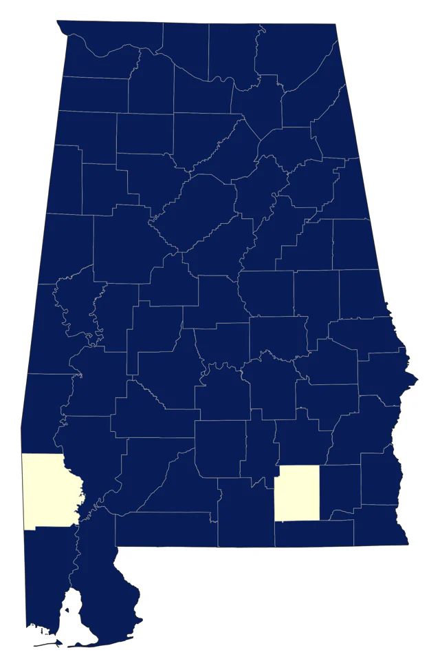Chimney Swift county map