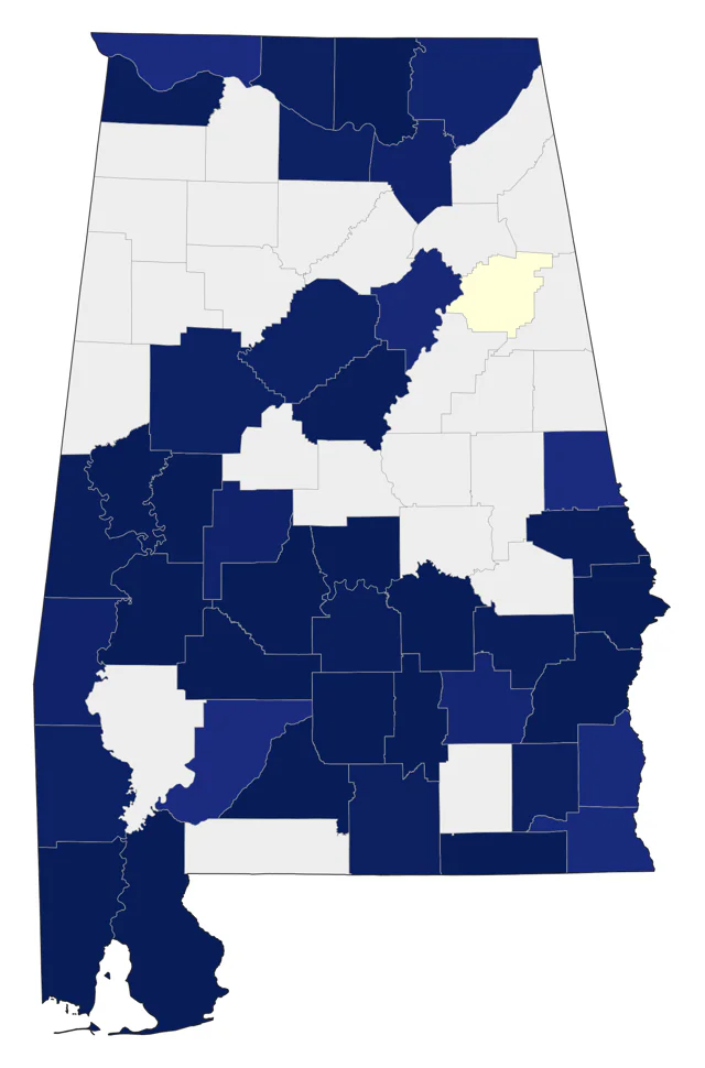 Common Gallinule county map
