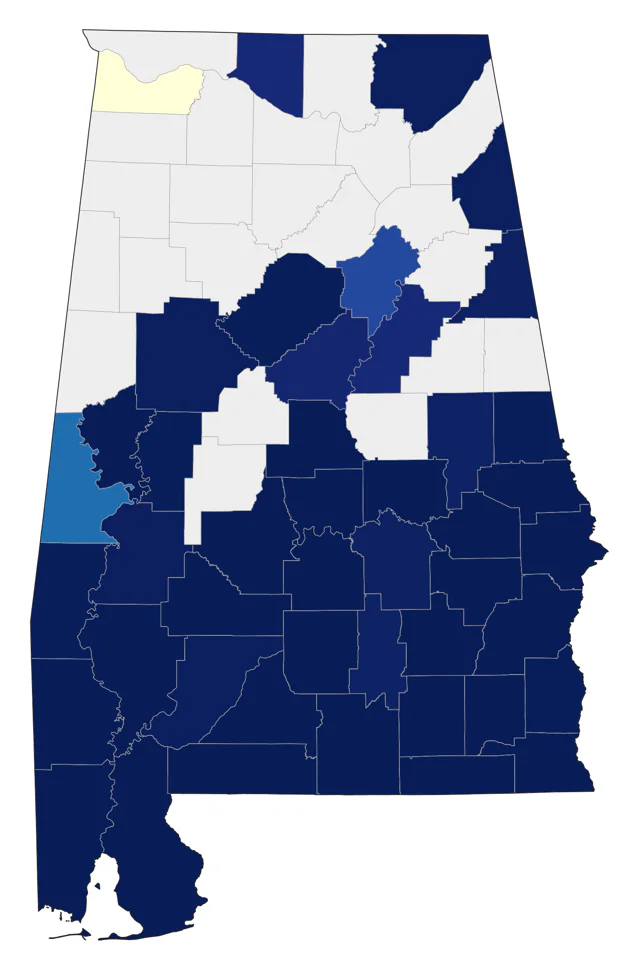 Common Ground Dove county map