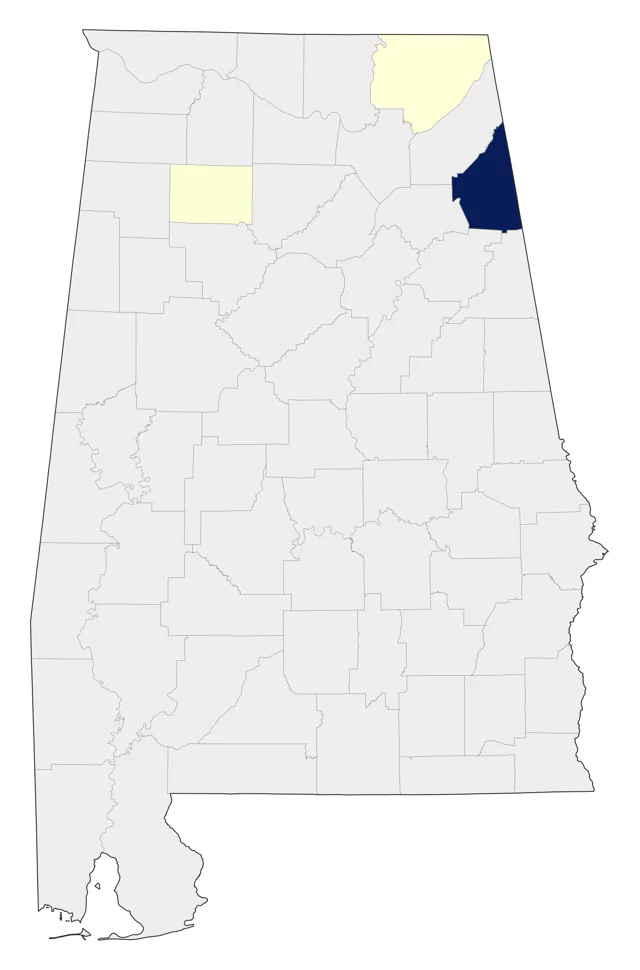 Common Raven county map