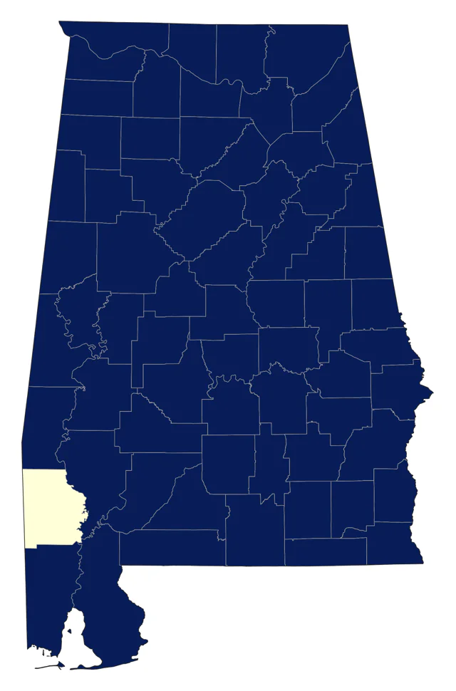 Eastern Phoebe county map