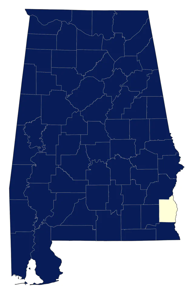 Eastern Towhee county map