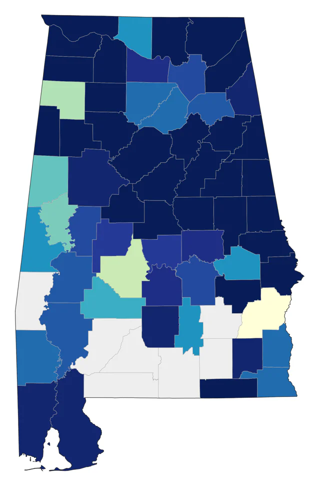 Eastern Whip-poor-will county map