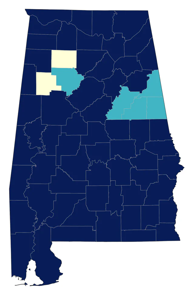 Eurasian Collared-Dove county map