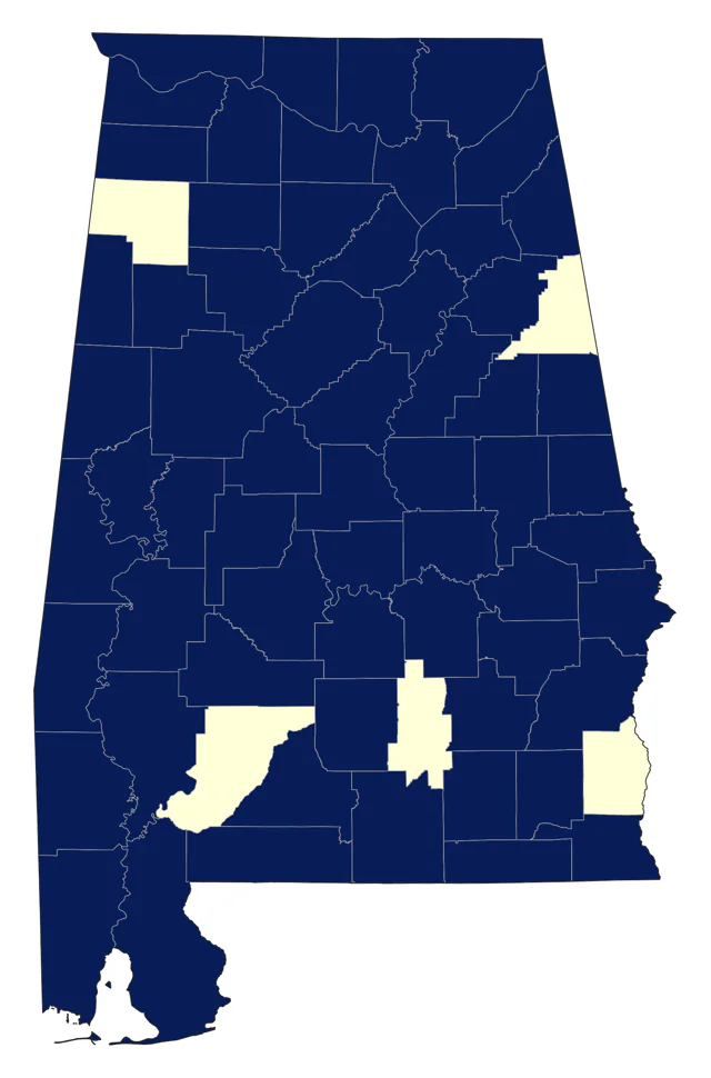 Gray Catbird county map