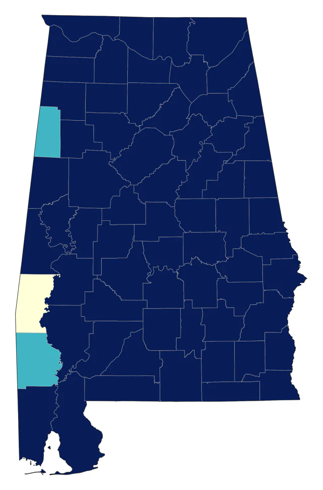 House Finch county map
