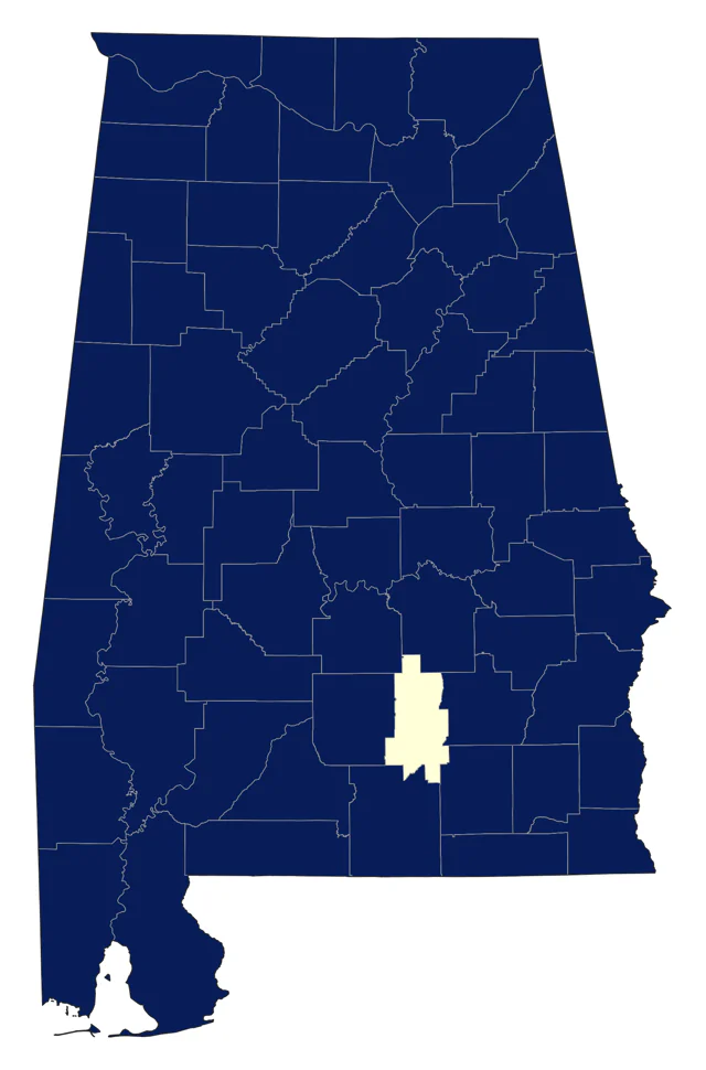 Indigo Bunting county map