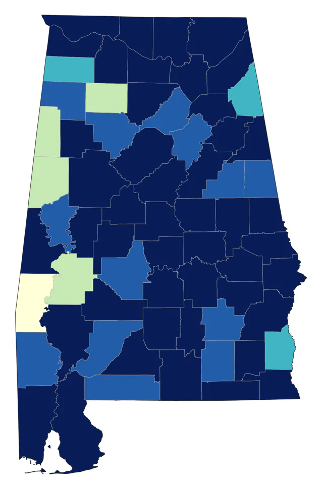 Northern House Wren county map