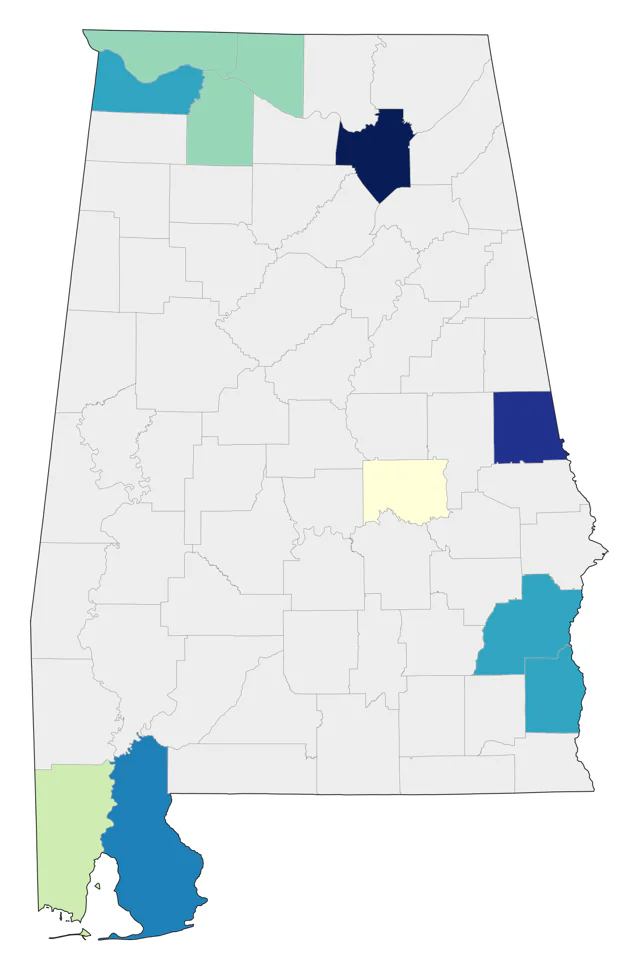 Pacific Loon county map