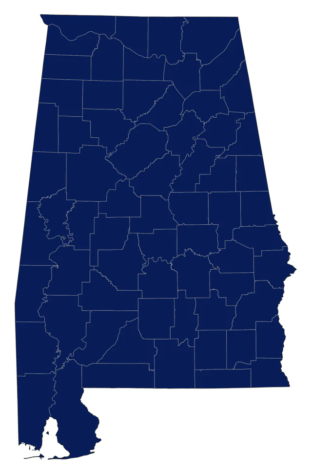 Red-tailed Hawk county map