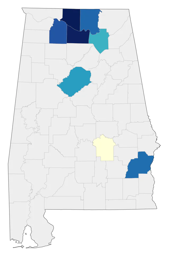 Rough-legged Hawk county map