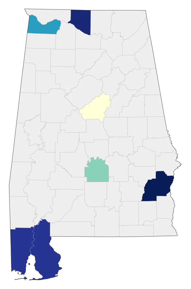 Ruff county map