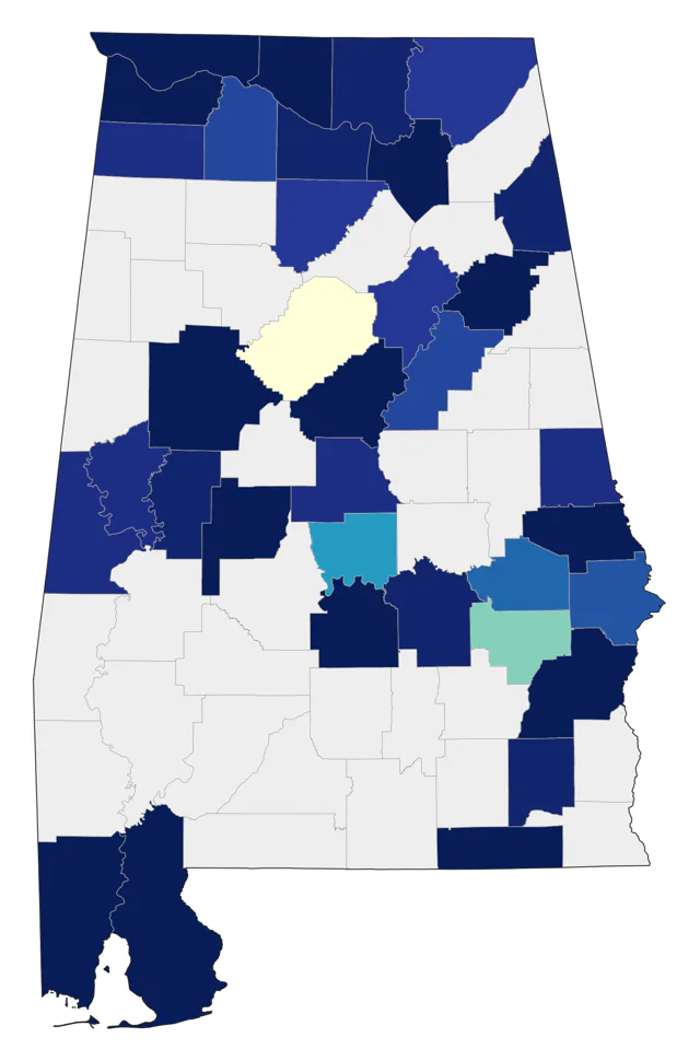 Semipalmated Plover county map