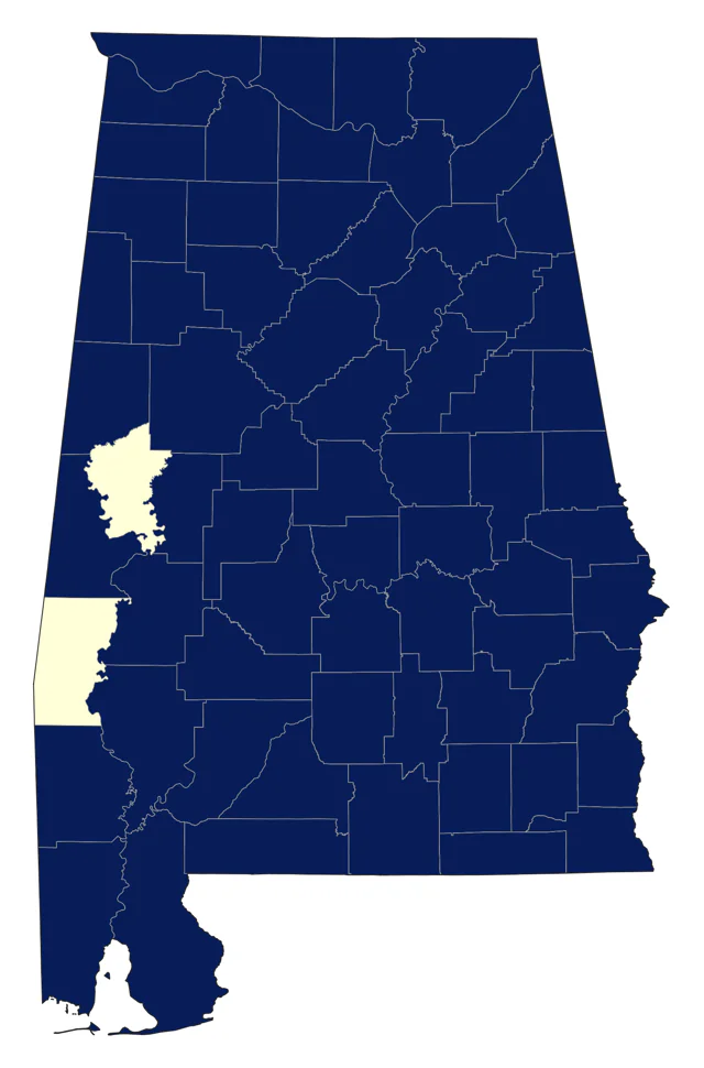 Song Sparrow county map