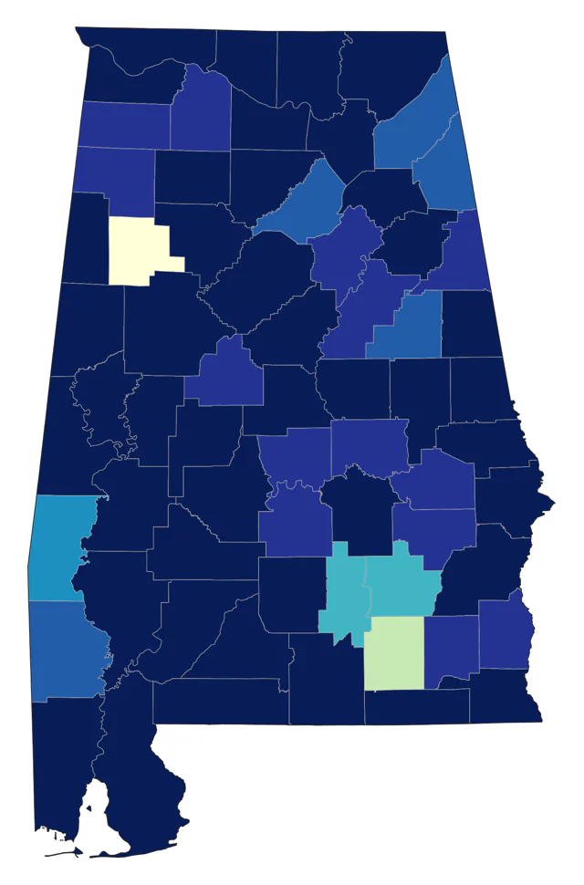 Spotted Sandpiper county map