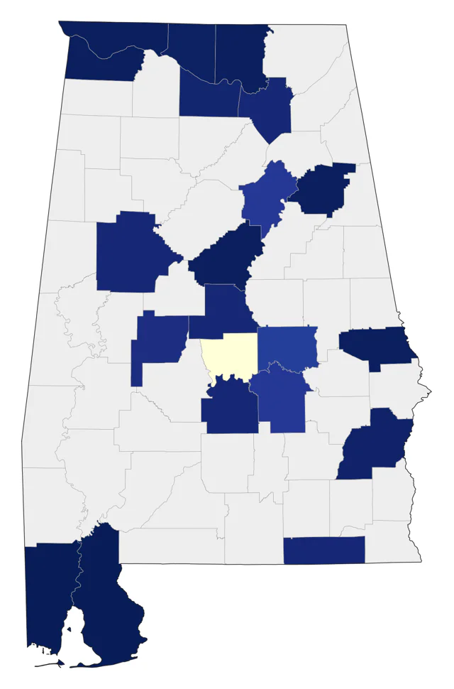 Willet county map