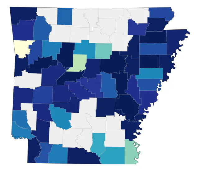 American Barn Owl county map