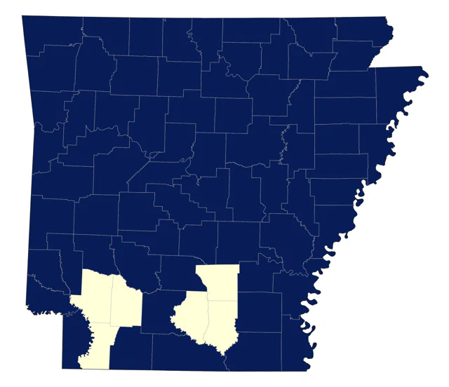 American Goldfinch county map