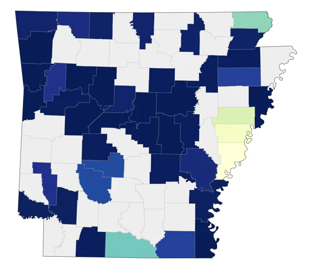 American Herring Gull county map