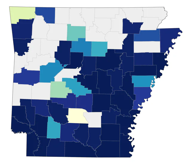 Anhinga county map