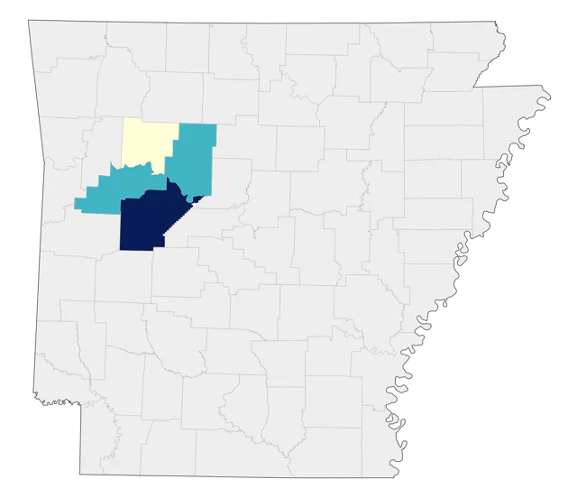 Barrow's Goldeneye county map