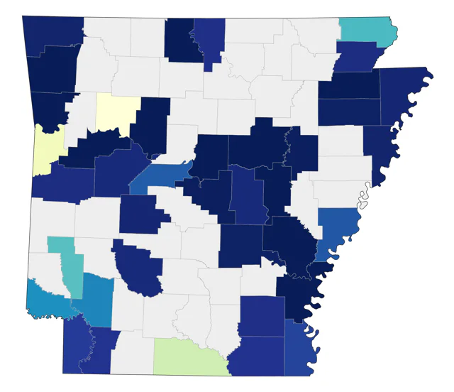 Black-bellied Plover county map
