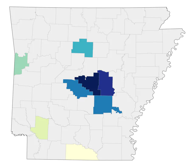 Black-chinned Hummingbird county map