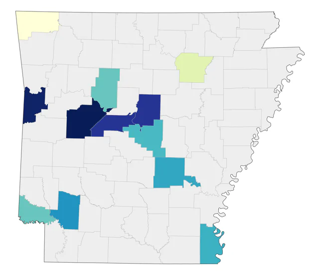 Black-legged Kittiwake county map