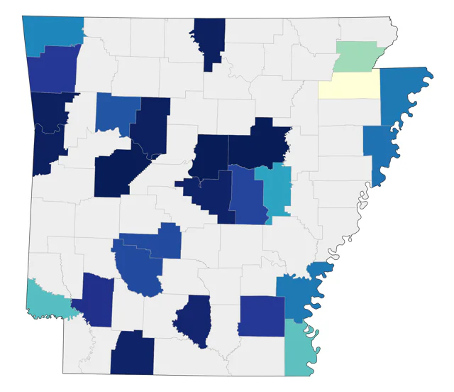 Black Scoter county map
