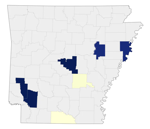 Black Skimmer county map