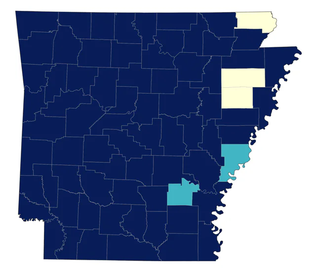 Black Vulture county map