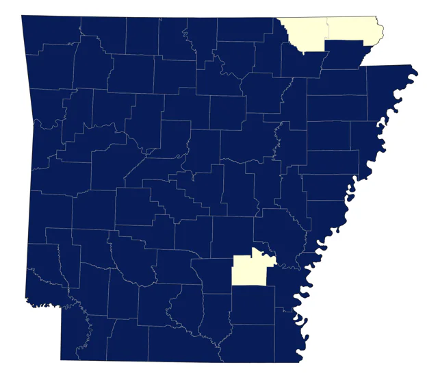 Blue-gray Gnatcatcher county map