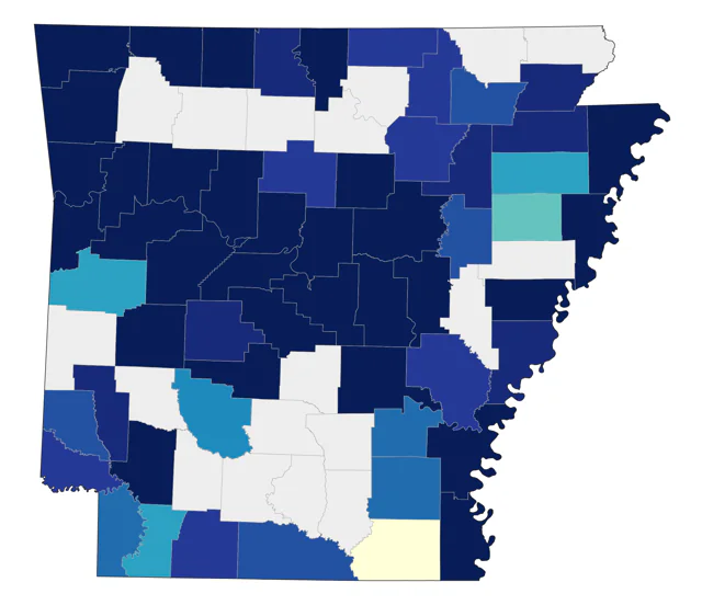 Bonaparte's Gull county map