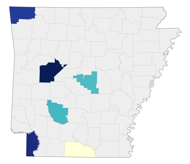 Bullock's Oriole county map