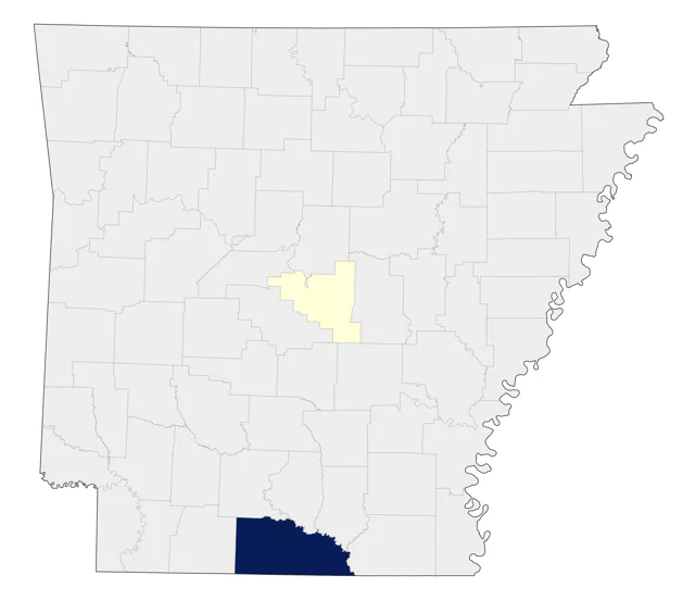 Cassin's Kingbird county map