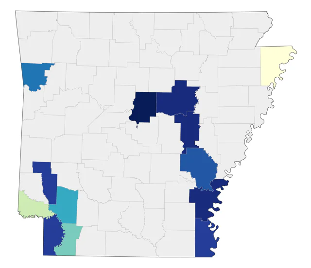Cave Swallow county map