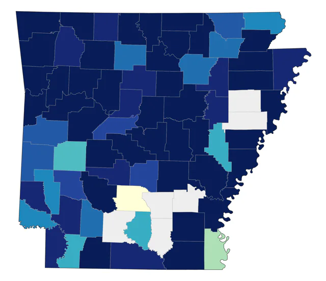 Chestnut-sided Warbler county map